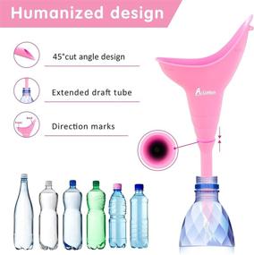 img 2 attached to 🚺 Alsiebzi Female Urination Device: Portable Silicone Urinal for Women Standing Up to Pee - Perfect for Camping and Outdoor Travel!