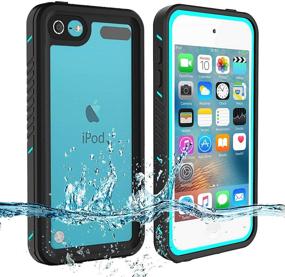 img 4 attached to Waterproof Case for iPod Touch 7/6/5, Full-Body Protection with Shockproof Built-in Screen Protector - BESINPO