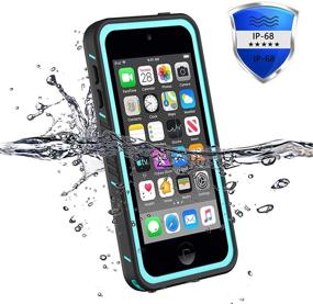 img 2 attached to Waterproof Case for iPod Touch 7/6/5, Full-Body Protection with Shockproof Built-in Screen Protector - BESINPO