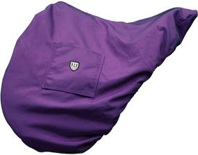 img 1 attached to 🌸 Premium Fuchsia Pink Harrison Howard Waterproof/Breathable Saddle Cover with Fleece-Lining