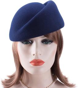 img 1 attached to Lawliet Hostess Pillbox Millinery 👒 Fascinator Women's Accessories: Enhance Your Style!