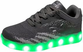 img 3 attached to TOLLN Kids Boys Girls LED Light Up Flashing Sneakers for Children Shoes - Breathable Design