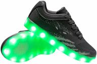 tolln kids boys girls led light up flashing sneakers for children shoes - breathable design logo