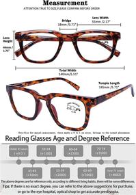 img 2 attached to 👓 Protective Blue Light Blocking Reading Glasses for Women and Men - Stylish Frames, UV Rays Filter, Anti Glare, Comfortable Spring Hinges - 1.0 Strength (4 Pack, +2.00)
