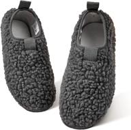 👟 fuzzy outdoor closed boys' shoes by okilol slippers logo