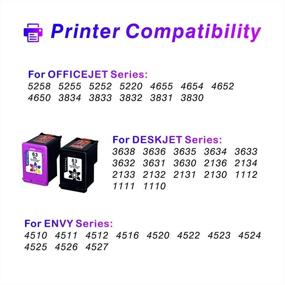 img 3 attached to 🖨️ High-Quality PFKink Remanufactured 63 Black Ink Cartridge Replacement for HP 63 63XL - Compatible with Envy, Officejet, and Deskjet Printers - Pack of 2 Black