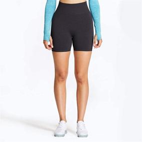 img 2 attached to 👖 Stylish and Functional Aoxjox Women's Workout Seamless Biker Shorts for Yoga, Running, and Gym