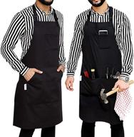 professional grade extra large xxl men/women apron: durable 1-pack for cooking, bbq, and work logo