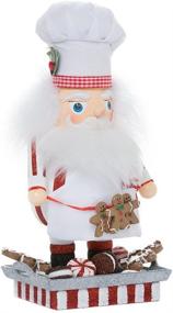 img 4 attached to Kurt Adler Hollywood Santa Gingerbread Chef Nutcracker: A Sweet 12-Inch Decoration