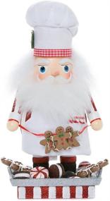 img 3 attached to Kurt Adler Hollywood Santa Gingerbread Chef Nutcracker: A Sweet 12-Inch Decoration