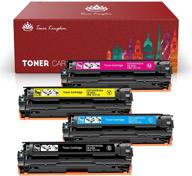 🖨️ toner kingdom 4-pack compatible toner cartridges for hp 128a & canon 131 116 cp1525n cp1525nw cm1415fn cm1415fnw canon mf8280cw - black, cyan, magenta, yellow logo