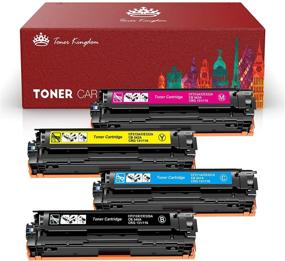 img 4 attached to 🖨️ Toner Kingdom 4-Pack Compatible Toner Cartridges for HP 128A & Canon 131 116 CP1525n CP1525nw CM1415fn CM1415fnw Canon MF8280CW - Black, Cyan, Magenta, Yellow