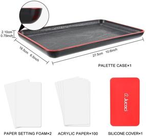 img 3 attached to 🎨 Jucoci Wet Palette: Ultimate Acrylic Paint Palette for Miniatures, Pigments, and Model Paints