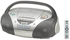 img 4 attached to 📻 Sony CFD-S300 CD Радио Магнитофон Boombox: Стильный Серебристый Аудио Приятель.