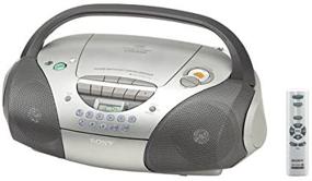 img 1 attached to 📻 Sony CFD-S300 CD Радио Магнитофон Boombox: Стильный Серебристый Аудио Приятель.