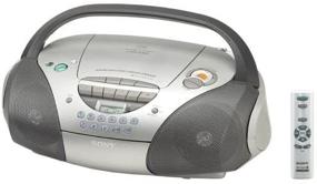 img 3 attached to 📻 Sony CFD-S300 CD Радио Магнитофон Boombox: Стильный Серебристый Аудио Приятель.