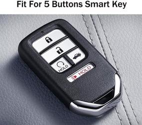 img 3 attached to 🔑 Silicone чехол для ключа: идеальная защита для Honda Accord, Civic, CRV, Pilot, Passport, Insight - Набор из 2 шт., Черный/синий