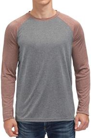 img 4 attached to Moisture Athletic Baseball T Shirts Gray Coffee Men's Clothing and Active