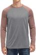 moisture athletic baseball t shirts gray coffee men's clothing and active logo