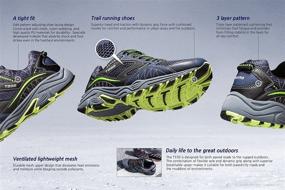 img 2 attached to 👟 Мужские легкие дышащие трейл-раннинговые кроссовки TSLA - обувь для активных тренировок на свежем воздухе и походов