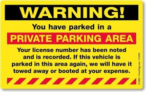 img 4 attached to 🚫 MyParkingPermit Violation Stickers: Ultra Strong Permanent Adhesive for Effective Enforcement