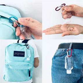 img 2 attached to 🧴 Convenient Keychain Bottles: Reusable Squeezable Conditioner Containers