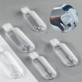 img 1 attached to 🧴 Convenient Keychain Bottles: Reusable Squeezable Conditioner Containers