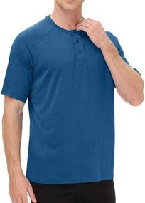 img 1 attached to 👕 Men's Clothing: Outdoor Performance Sleeve Henley T-Shirt