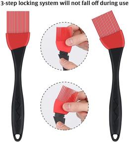 img 2 attached to 🔥 FOCUS FLAME 2-Pack Silicone Basting BBQ Brush Set - 8 IN Grilling Pastry Brush for Cast Iron, Barbecue, Baking, Sauces, Marinades, Dishwasher Safe - Ideal for Meat, Desserts, Butter Sauce