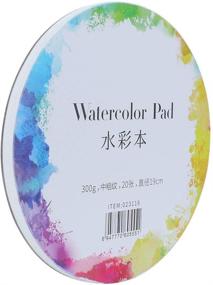 img 2 attached to 🎨 Portable Watercolor Paper Painting: Cold Pressed Pure Cotton, Acid Free & Travel-Friendly (Round Watercolor Book, 10.5cm/24 Sheets)