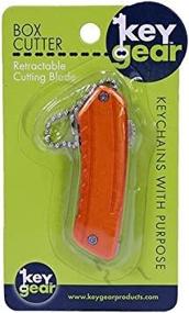 img 2 attached to 🔪 KeyGear Box Cutter, Orange: The Ultimate Cutting Solution for All Your Needs