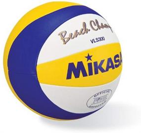 img 2 attached to Official FIVB Beach Champ Game Ball - MIKASA VLS300 in Blue/Yellow Color