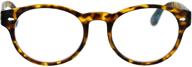 👓 sa106 multi 3 focus oval horn rim progressive reading glasses logo