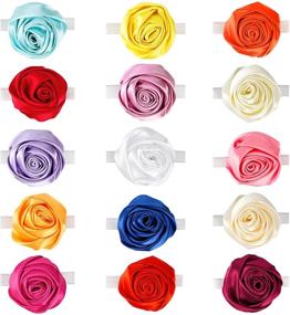 img 4 attached to 🌹 Segarty Cat Collar Flowers Set - 15 PCS Adjustable Elastic Pet Flower Collars for Female Dogs and Cats - Ideal for Valentines, Wedding Costumes, Grooming Bows, and Gifts - Stylish Rose Accessory for Improved SEO