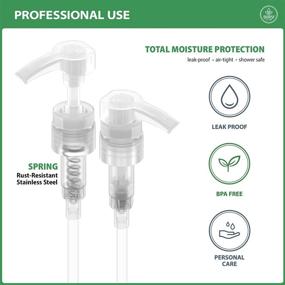 img 2 attached to 🧴 Bar5F Universal Shampoo and Conditioner Dispenser Pump for 1 Liter Bottles (33.8 Oz) - Natural Clear, Pack of 2