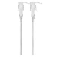 🧴 bar5f universal shampoo and conditioner dispenser pump for 1 liter bottles (33.8 oz) - natural clear, pack of 2 logo