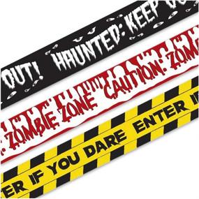 img 3 attached to Halloween Zombie Caution Tape & Zombie Posters Pack: The Ultimate Fright Tape Bundle for Zombie or Halloween Party