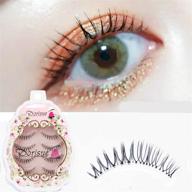 👁️ dorisue eyelashes - natural look 3d lightweight short eyelashes - perfect for everyday wear - handmade lashes with high quality - pack of 4 (e3) logo