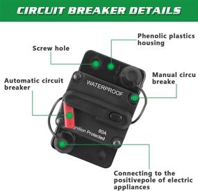 img 2 attached to AUTOPTIM Amp Circuit Breaker Waterproof