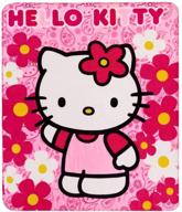 sanrio hello kitty plush blanket logo