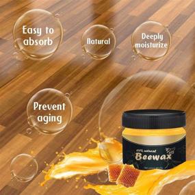 img 3 attached to 🪵 Premium 2-Pack Wood Seasoning Beewax: Traditional Beeswax Polish for Wood, Furniture Cleaning and Polishing - Natural Beeswax for Floor, Tables, Cabinets