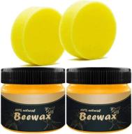 🪵 premium 2-pack wood seasoning beewax: traditional beeswax polish for wood, furniture cleaning and polishing - natural beeswax for floor, tables, cabinets logo