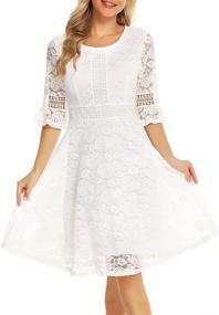 img 1 attached to Classic Elegance: Twinklady Vintage 👗 Sleeve Swing Women's Clothing and Dresses