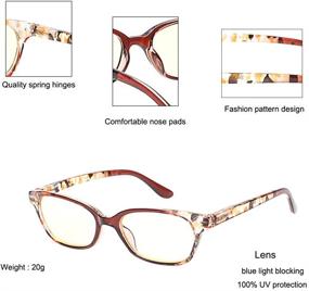 img 1 attached to 👓 Unisex Blue Light Blocking Reading Glasses for Men and Women | Computer Reading Glasses for Eye Strain Relief