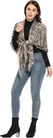 img 1 attached to 🧣 ZLYC Winter Blanket Scarf: A Fashionably Soft Triangle Shawl Wrap for Women