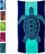 nova blue turtle beach towel logo