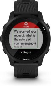 img 2 attached to 🏃 Черные часы Garmin Forerunner 945 LTE Premium с GPS для бега/триатлона и LTE-подключением + комплект Power Bundle с черными наушниками Wearable4U.