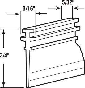 img 3 attached to 🚿 Clear Vinyl Prime-Line Products M 6228 Shower Door Bottom Sweep, 36" L X 5/32" W