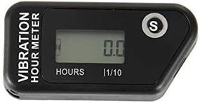 img 1 attached to 🕒 Jayron Vibration-Activated Hour Meter: Wireless, Self-Powered, Resettable Job Timer with User Lock - Ideal for Generators, Lawn Mowers, Motors, Marine, ATV, and Vibrating Equipment