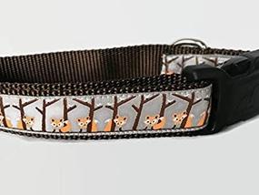 img 3 attached to 🍂 CanineDesign Medium and Large, 1 inch Wide, Adjustable Nylon Autumn Dog Collar for Fall